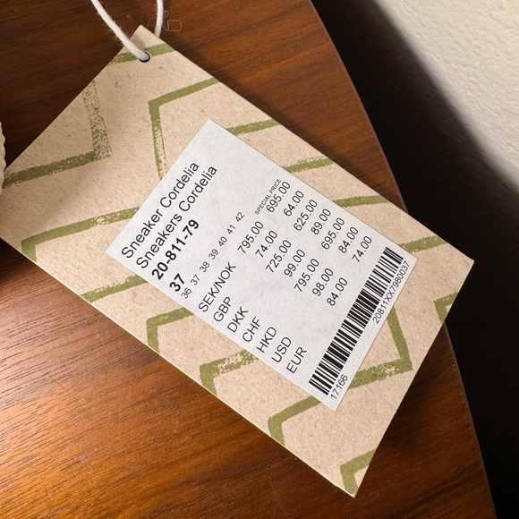 NWT Gudrun Sjödén Cordelia Sneakers Size 37 - Picture 4 of 8